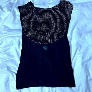 Diesel: Black Mini Dress with Sequins Back